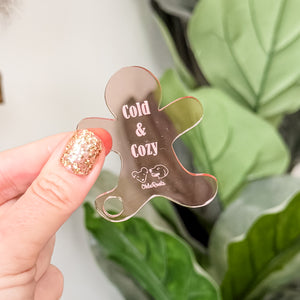 Zipper Accent ADD ON - Rose Gold - Cold & Cozy Applique