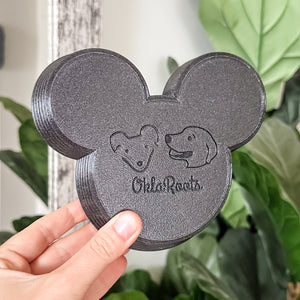 Tiered Large Mouse Shaped Craft Bowl - Onyx