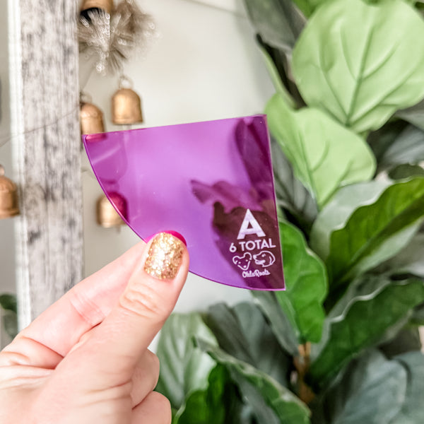 Magic Maker Applique Template Set of 12 - Size Medium - PURPLE - FRAGILE: PLEASE INCLUDE ROUTE ON YOUR ORDER