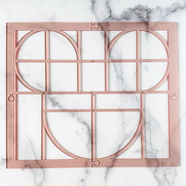 Magic Maker Applique Template Set of 12 - Size Medium - ROSE GOLD - FRAGILE: PLEASE INCLUDE ROUTE ON YOUR ORDER