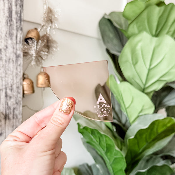 Magic Maker Applique Template Set of 12 - Size Medium - ROSE GOLD - FRAGILE: PLEASE INCLUDE ROUTE ON YOUR ORDER