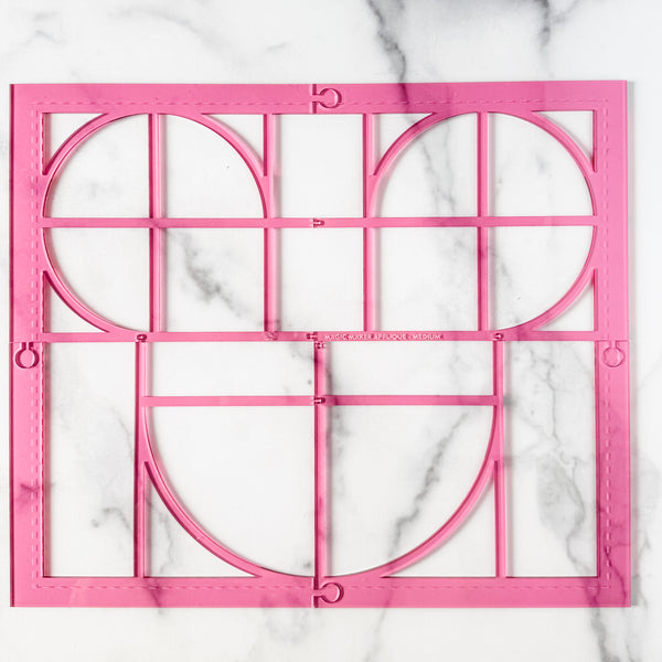 Magic Maker Applique Template Set of 12 - Size Medium - PINK - FRAGILE: PLEASE INCLUDE ROUTE ON YOUR ORDER