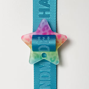 Removable Bubble Star Strapzeez™ - Rainbow Leopard