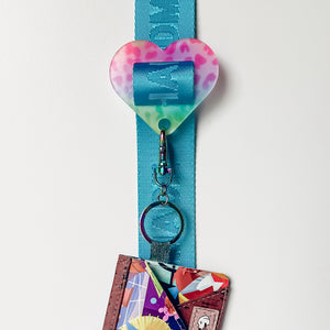 Removable Heart Strapzeez™ - Rainbow Leopard