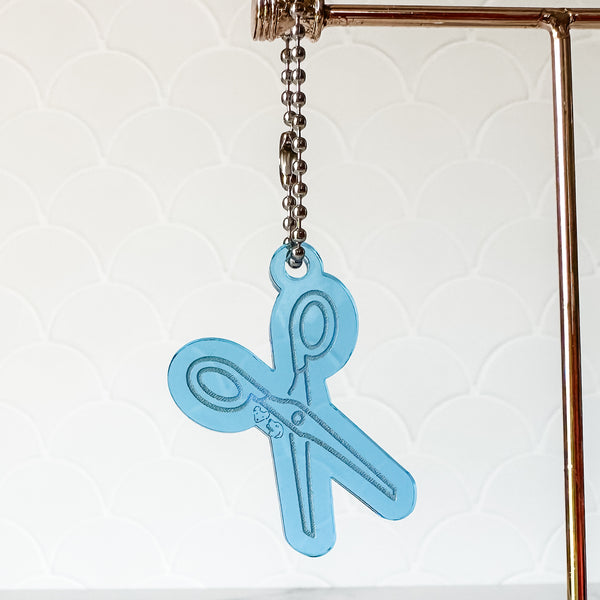 Scissors - Blue - Hanging Charm - Sold Individually