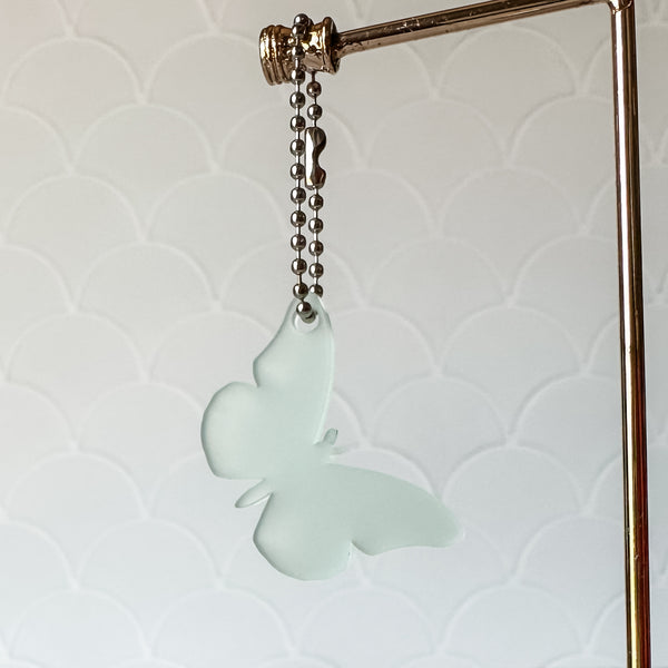 Butterfly - Sea Foam - Hanging Charm - Sold Individually