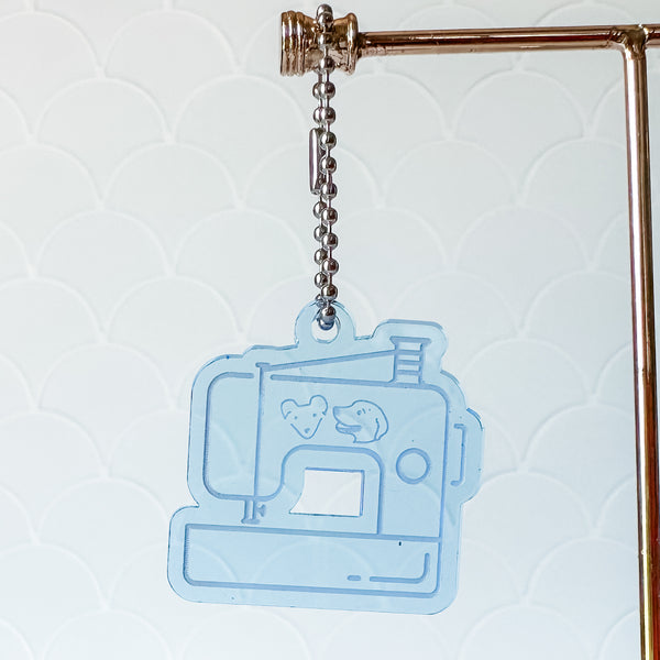 Sewing Machine - Ocean - Hanging Charm - Sold Individually