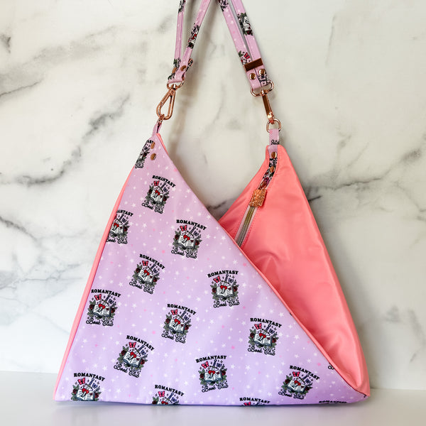 As Seen On OklaRoots! Pink Romantasy Traudy Triangular Shoulder Bag