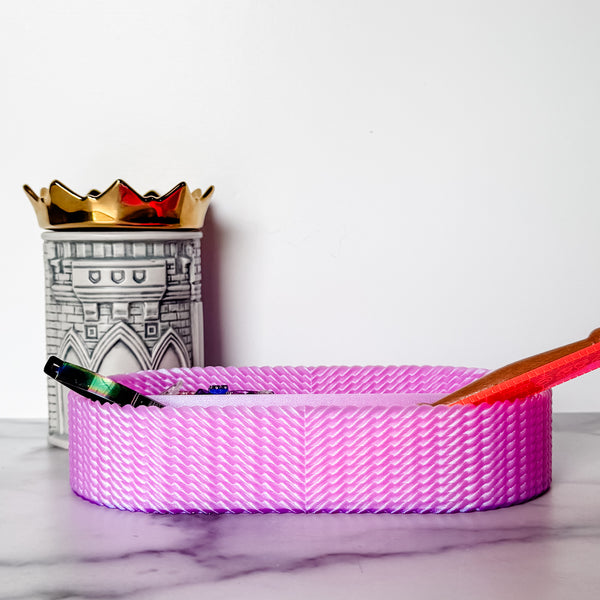 Craft Organizer - Chain - Pink Gem With Lilac Base