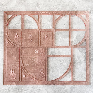 Magic Maker Applique Template Set of 9 - Size Small - ROSE GOLD - FRAGILE: PLEASE INCLUDE ROUTE ON YOUR ORDER