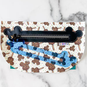 Ears Zipper Accent Template - Blue - 3 Sizes Available