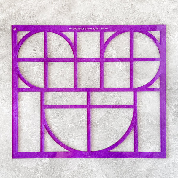 Magic Maker Applique Template Set of 9 - Size Small - PURPLE - FRAGILE: PLEASE INCLUDE ROUTE ON YOUR ORDER