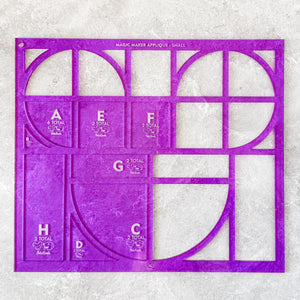 Magic Maker Applique Template Set of 9 - Size Small - PURPLE - FRAGILE: PLEASE INCLUDE ROUTE ON YOUR ORDER