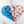 Load image into Gallery viewer, Cute-Heart Zip Pouch - Blue -  Acrylic Template
