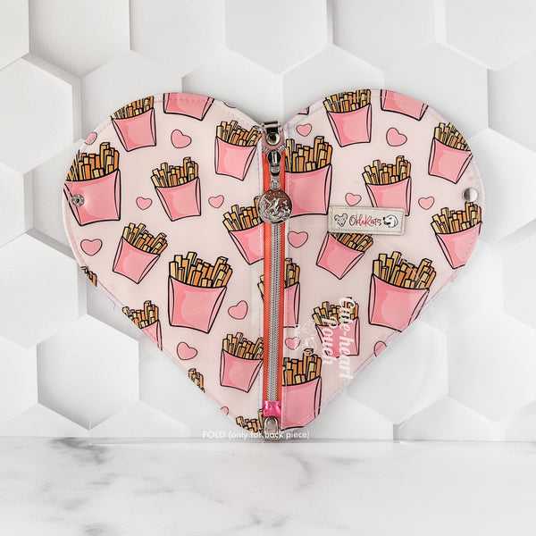 Cute-Heart Zip Pouch - Clear -  Acrylic Template