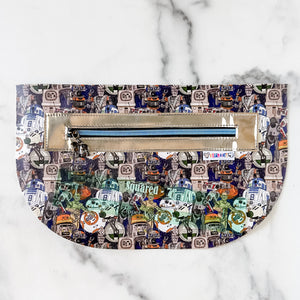 Square Zipper Accent Template - Light Green - 3 Sizes Available