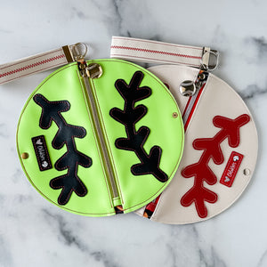 The Baseball / Circle Zip Pouch Pattern - Downloadable PDF with SVG