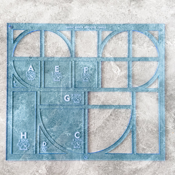 Magic Maker Applique Template Set of 9 - Size Small - OCEAN - FRAGILE: PLEASE INCLUDE ROUTE ON YOUR ORDER
