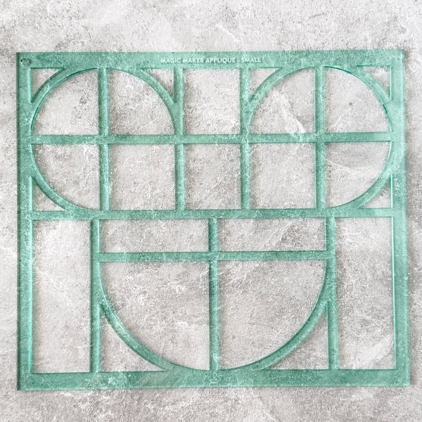 Magic Maker Applique Template Set of 9 - Size Small - LIGHT GREEN - FRAGILE: PLEASE INCLUDE ROUTE ON YOUR ORDER