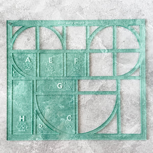 Magic Maker Applique Template Set of 9 - Size Small - LIGHT GREEN - FRAGILE: PLEASE INCLUDE ROUTE ON YOUR ORDER