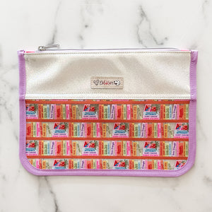 Curved Clear Bottom Pouch Full Pattern - Two Sizes -  Downloadable PDF