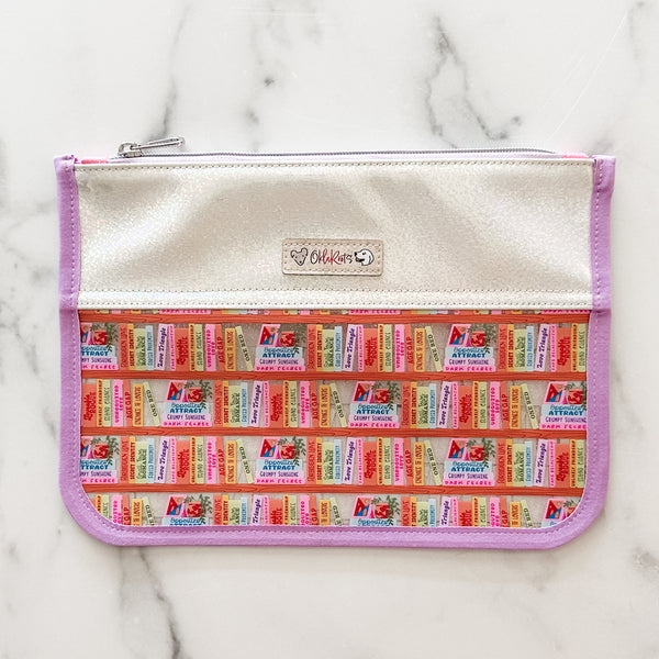 Curved Clear Bottom Pouch Full Pattern - Two Sizes -  Downloadable PDF