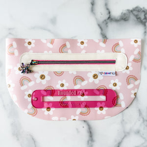 Rounded Zipper Accent Template - Pink - 3 Sizes Available