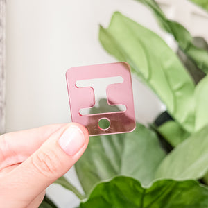 Removable Rectangle Strapzeez™ - Pink