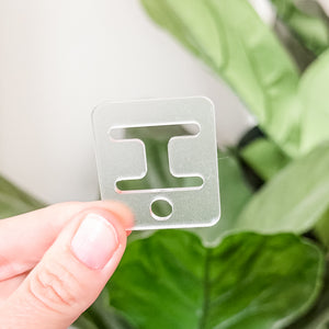 Removable Rectangle Strapzeez™ - Frost