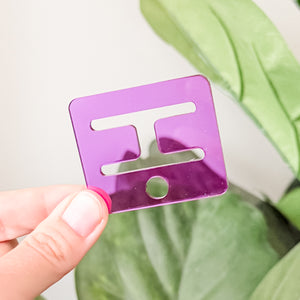 Removable Rectangle Strapzeez™ - Purple