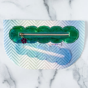 Bubble Zipper Accent Template - Ocean - 3 Sizes Available