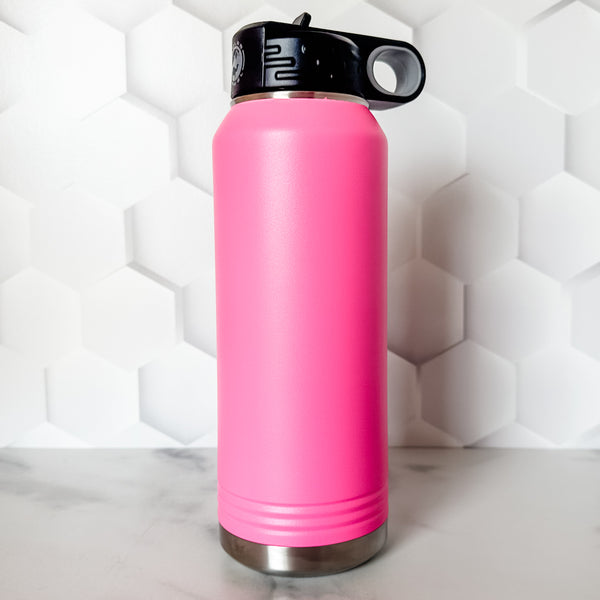 OklaRootie  - Pink - 32 oz Water Bottle