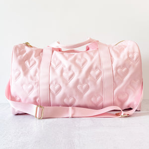 RESELL ITEM - Puffy Heart Pink Duffel