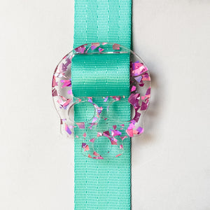 Removable Skull Strapzeez™ - Pink Foil