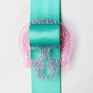 Removable Skull Strapzeez™ - Bubble Textured Pink