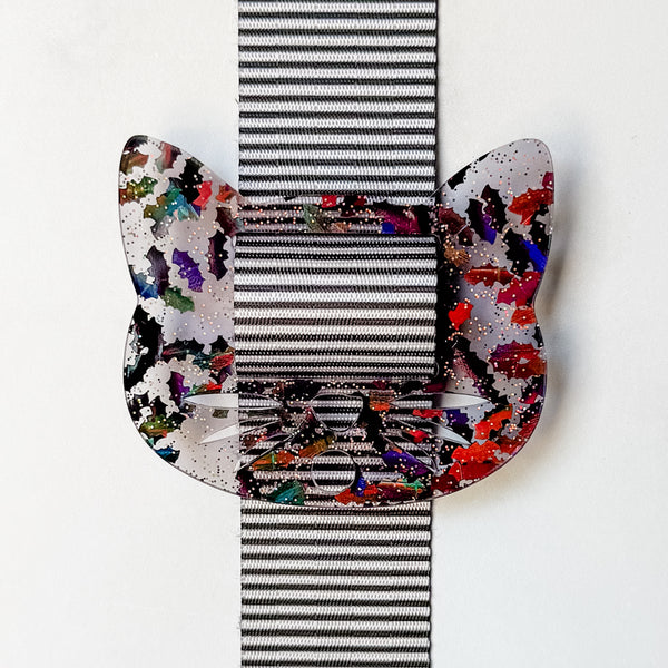 Removable Cat Head Strapzeez™ - Glitter Bats