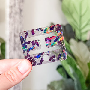 Removable Rectangle Strapzeez™ - Glitter Bats