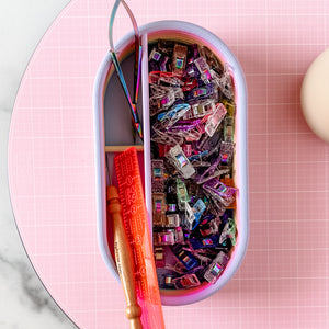 Craft Organizer - Rods - Rainbow - Blue To Lavender