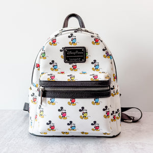 RESELL ITEM - Multi Colored Mouse Loungefly Backpack