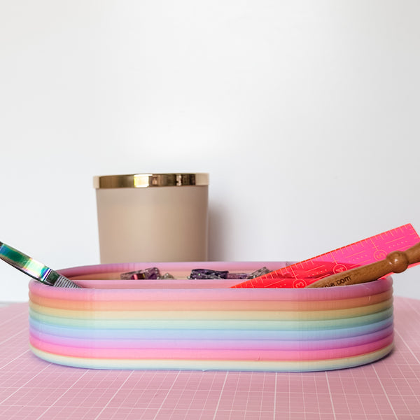 Craft Organizer - Rods - Rainbow - Peach To Pink