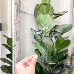 Magical Mouse Zip Pouch - Soda -  Acrylic Template