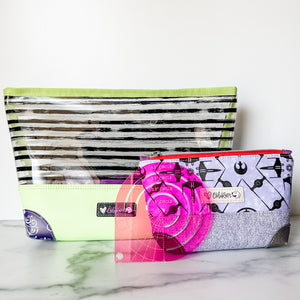 Boxed Round Accent - 1.5"/2.5"/3.5"/4.5"  - Magenta -  Acrylic Template