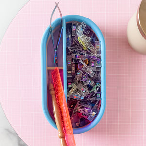 Craft Organizer - Rods - Rainbow / Sky Blue