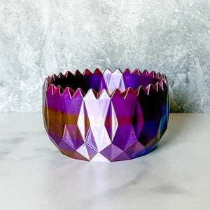 Spiked Craft Bowl - Purple Gold - Designed by Newt!