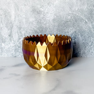 Spiked Craft Bowl - Purple Gold - Designed by Newt!