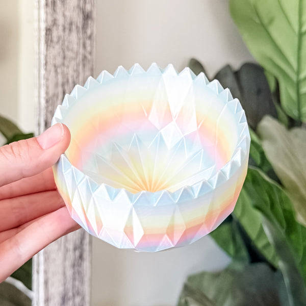 Spiked Craft Bowl - Dewey Pastel Rainbow - Designed by Newt!
