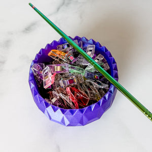 Spiked Craft Bowl - Metallic Purple / Blue - Designed by Newt!