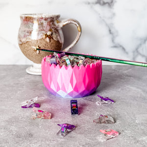 Spiked Craft Bowl - Pink / Purple - Designed by Newt!
