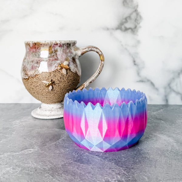 Spiked Craft Bowl - Pink / Purple - Designed by Newt!