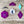 Load image into Gallery viewer, English Paper Piecing Set of 3 - 3/8&quot; Seam Allowance - &quot;Box Top&quot; Style - Purple - Acrylic Template
